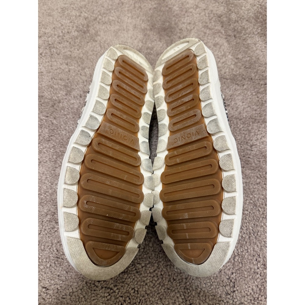 Vionic Dinora Leopard Print Snakeskin Embossed Slip On Platform Sneakers 7 - Picture 4 of 8